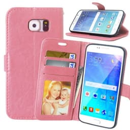 Lommebokdeksel 3-kort Samsung Galaxy S6 (SM-G920F)  - lyserosa