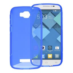 S Line silikondeksel Alcatel One Touch Pop C7  - Blå