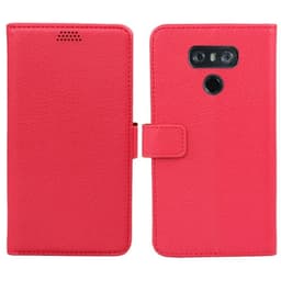 Lommebokdeksel 2-kort LG G5 (H850)  - RØD