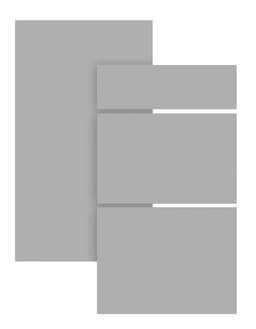 Epoq Trend Light Grey skuffefront til kjøkken 80x13