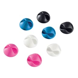 HAMA Kabelklips Candy 8pcs ulike farger