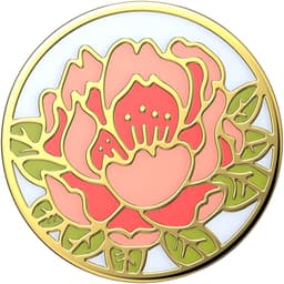 POPSOCKETS Enamel Blooming Peony Pink Avtagbart Grip med stativfunksjon Premium