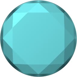 POPSOCKETS Metallic Diamond Aquarius Blue Avtagbart Grip med stativfunksjon Premium