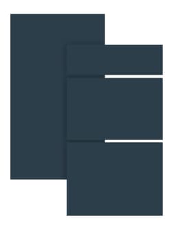 Trend Blue Grey skuffefront til kjøkken 50x26