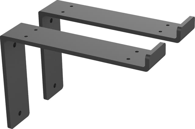 Epoq Classic hylleknekter 18 cm, 2 stk. (sorte)
