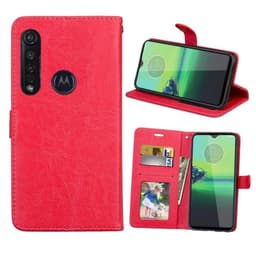 Lommebokdeksel 3-kort Motorola Moto G8 Plus (XT2019-2)  - RØD