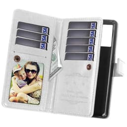 Dobbeltflip Flexi 9-kort Samsung Galaxy A41 (SM-A415F)  - Hvit