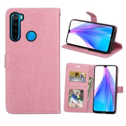 Lommebokdeksel 3-kort Xiaomi Redmi Note 8T  - lyserosa