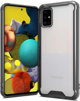 Samsung Galaxy A51 skall TPU svart / gjennomsiktig