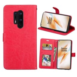 Lommebokdeksel 3-kort OnePlus 8 Pro (IN2020)  - RØD