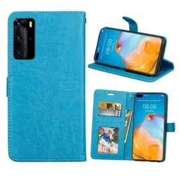 Lommebokdeksel 3-kort Huawei P40 Pro (ELS-AN00)  - Lyse blå