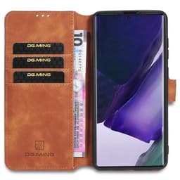 DG-Ming mobil lommebok 3-kort Samsung Galaxy Note 20 Ultra  - brun