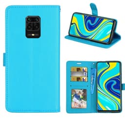 Lommebokdeksel 3-kort Xiaomi Redmi Note 9S  - Lyse blå