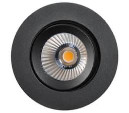 Alfa reflektor 360-tilt Downlight  8W matt sort