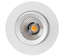 Alfa reflektor 360-tilt Downlight 8W matt hvit