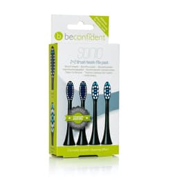 Mix-pack Sonic Tannbørstehoder Regular / Whitening Svart