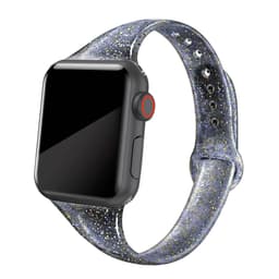 Glitter glødende Apple klokkereim 42/44 mm Black