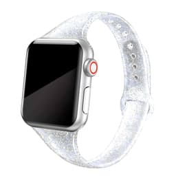 Glitter glødende Apple klokkereim 38/40 mm Silver