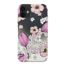 Miljøvennlig iPhone 12 trykt deksel - Pink Floral