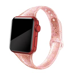 Glitter glødende Apple klokkereim 42/44 mm Red