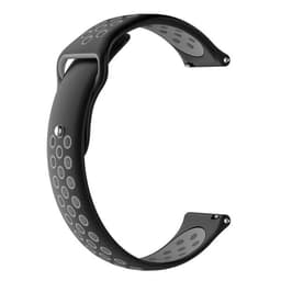 Perforert silikon armbånd til Garmin Fenix Chronos, Svart+Grå