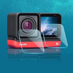 Skjermbeskyttelse Herdet glass Insta 360 One R 4K - Linse + skjerm