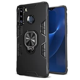 Beskyttelsedeksel med ring Samsung Galaxy A21 - Svart