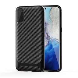 TPU deksel Samsung Galaxy S20, Carbon Fiber+Svart