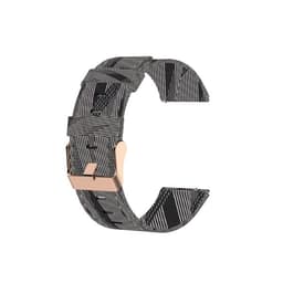 Textil armband till Samsung Galaxy Watch 46mm, svart/vit randigt