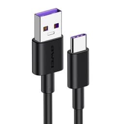1m Hurtigladekabel USB-type C - Svart