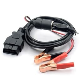 12v Adapterkabel diagnoseuttak med clips/sigarettkontakt til nødsituasjon