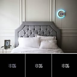 Rund LED Nattlampe/Veggklokke Ø30