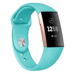 Fitbit Charge 3/4 armbånd silikon - turkis - L