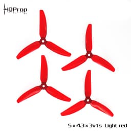 HQ Durable Prop 5X4.3X3V1S Light Red(2CW+2CCW)