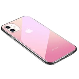 Deksel til iPhone 11- gjennomsiktig / rosa