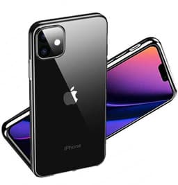Myk og støtsikker transparent / svart iPhone 11 deksel