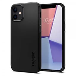Spigen iPhone 12 Mini Deksel Thin Fit Svart