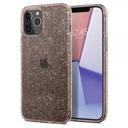 Spigen iPhone 12/iPhone 12 Pro Deksel Liquid Crystal Glitter Rose Quartz