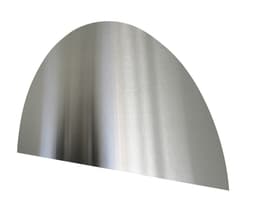 Sprutplate buet 900x450 mm - rustfritt stål