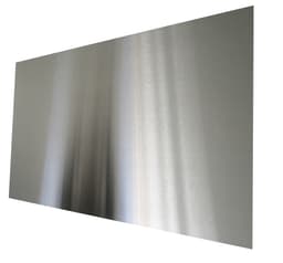 Sprutplate firkantet 800x400 mm - rustfritt stål