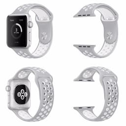 Apple Watch 42mm Sport armbånd Grå-Hvit