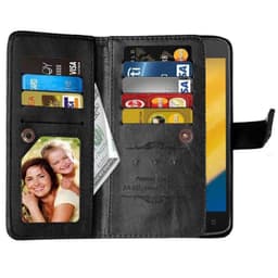 Dobbeltflip Flexi 9-kort Motorola Moto C Plus (XT1723)  - Svart