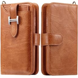 Multi lommebok 3i1 9-kort Apple iPhone XS Max (6.5")  - brun