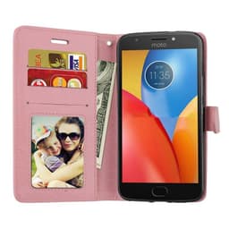 Lommebokdeksel 3-kort Motorola Moto G5S Plus  - lyserosa