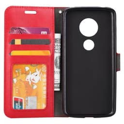 Lommebokdeksel 3-kort Motorola Moto G6 Play (XT1922)  - RØD