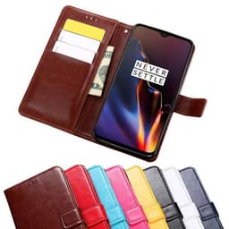 Lommebokdeksel 3-kort OnePlus 6T (A6010)  - Lyse blå