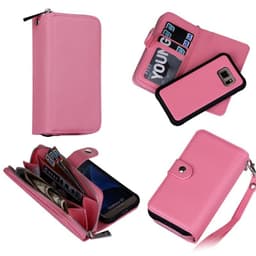 Lommeboksbag 2i1 Samsung Galaxy S7 (SM-G930F)  - lyserosa