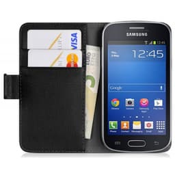 Lommebokdeksel 2-kort Samsung Galaxy Fresh ( GT -s7392)  - Svart