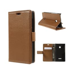 Lommebokdeksel 2-kort Microsoft Lumia 532 (RM-1034)  - brun