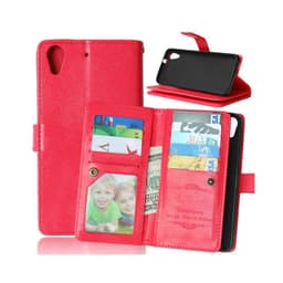 Dobbeltflip Flexi 9-kort HTC Desire 626  - RØD